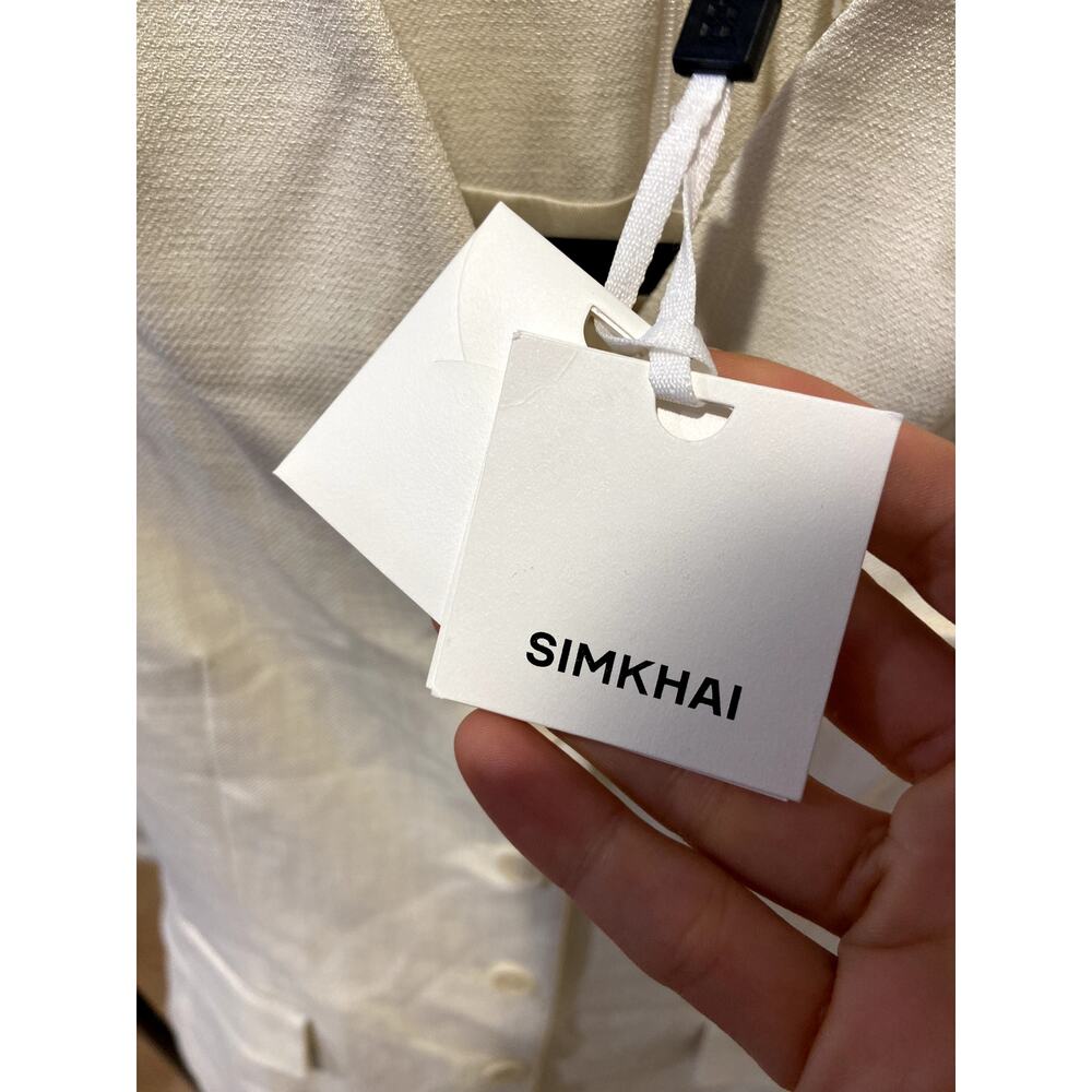 Simkhai White Georgina Sleeveless Vest Midi Dress size 6 - Picture 5 of 8